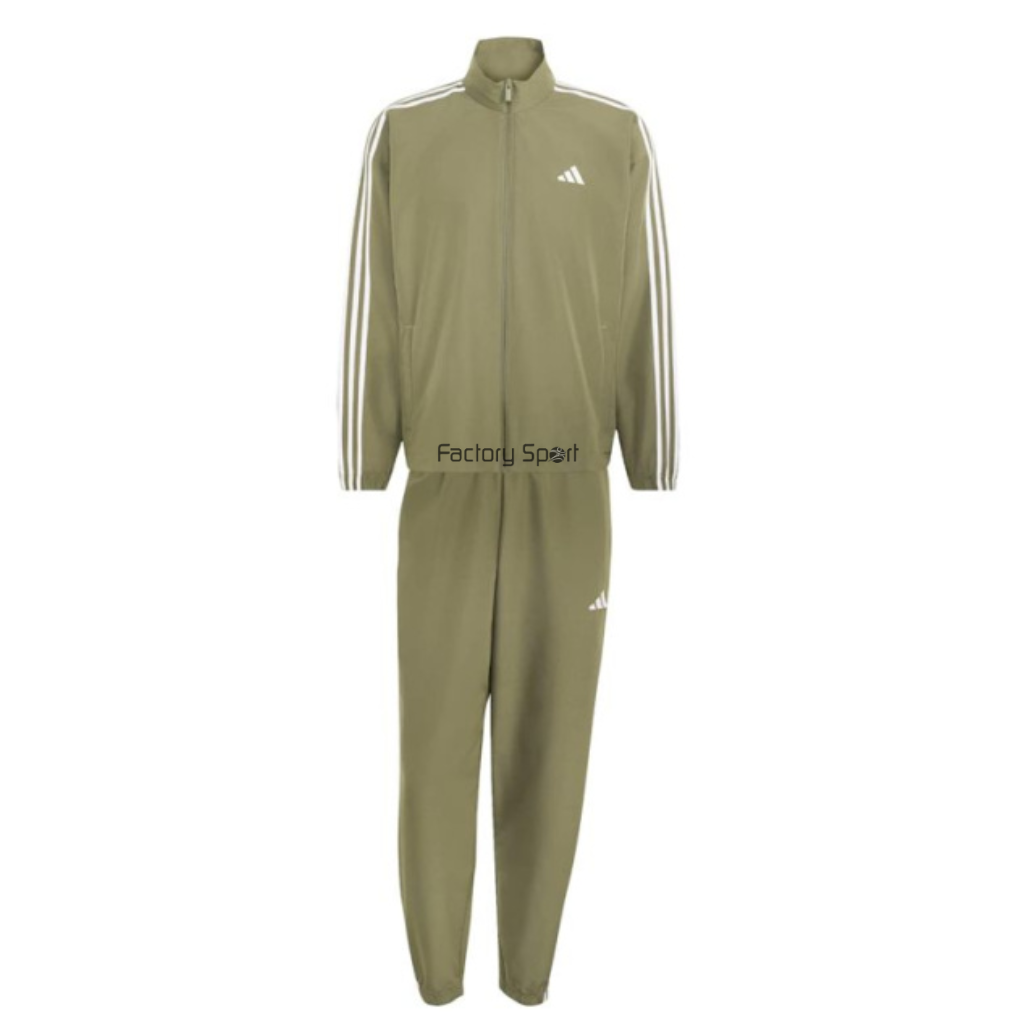 ADIDAS M 3S WV TS CHANDAL POLIES FINO VERDE OLIVA/BLANCA PARA HOMBRE