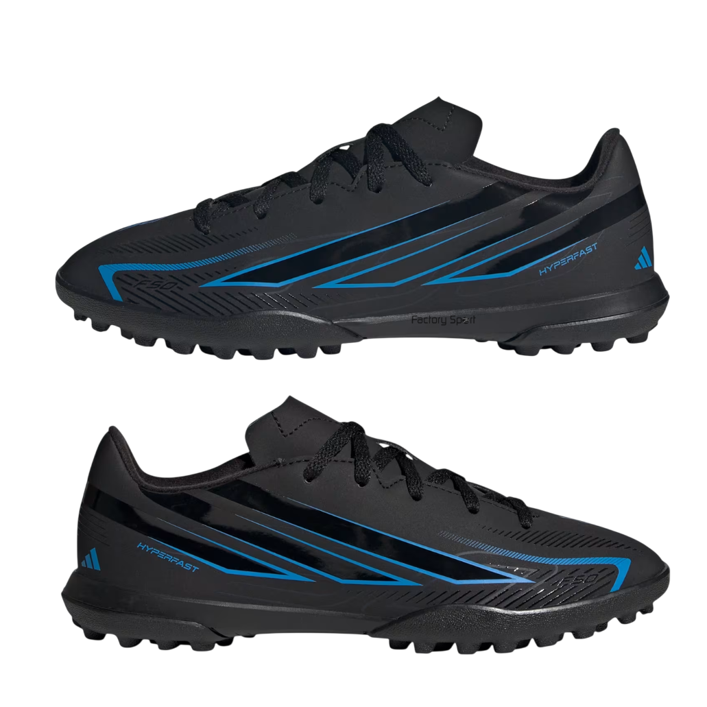 ADIDAS F50 HYPERFAST CLUB TF JR NEGRO/AZUL PARA NIÑO - Imagen 3