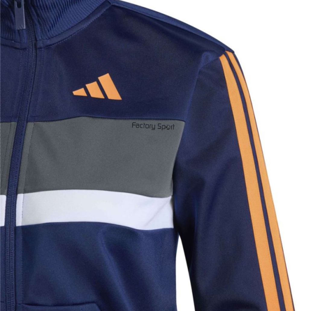 ADIDAS J 3S TIBERIO TS CHANDAL MARINO/NARANJA/GRIS/BLANCO PARA NIÑO - Imagen 5
