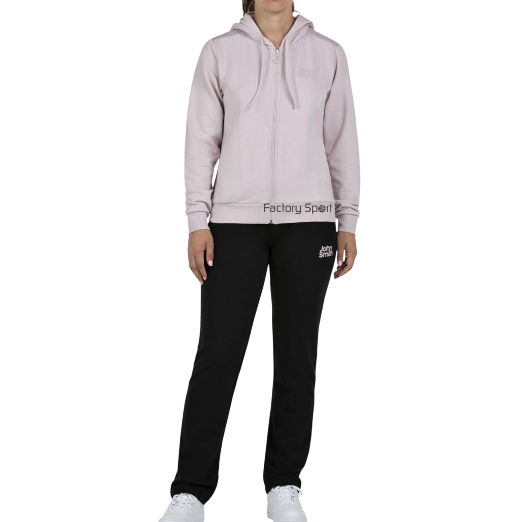 JOHN SMITH HADAR MJ CHANDAL ALGODON MALVA PASTEL/NEGRO PARA MUJER