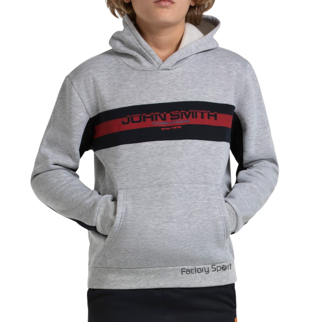 JOHN SMITH BALDIO SUDADERA GORRO ALGODÓN GRIS MEDIO VIGORÉ PARA NIÑO