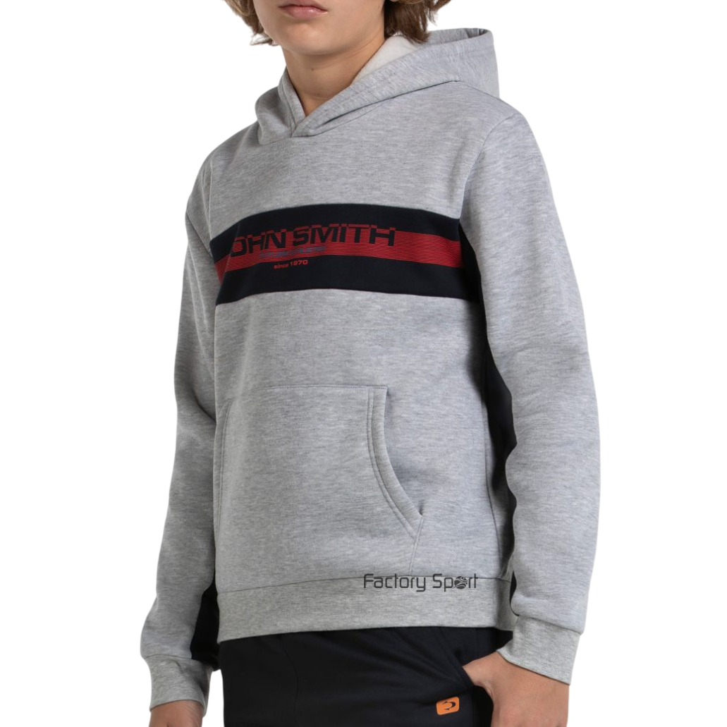 JOHN SMITH BALDIO SUDADERA GORRO ALGODÓN GRIS MEDIO VIGORÉ PARA NIÑO - Imagen 3