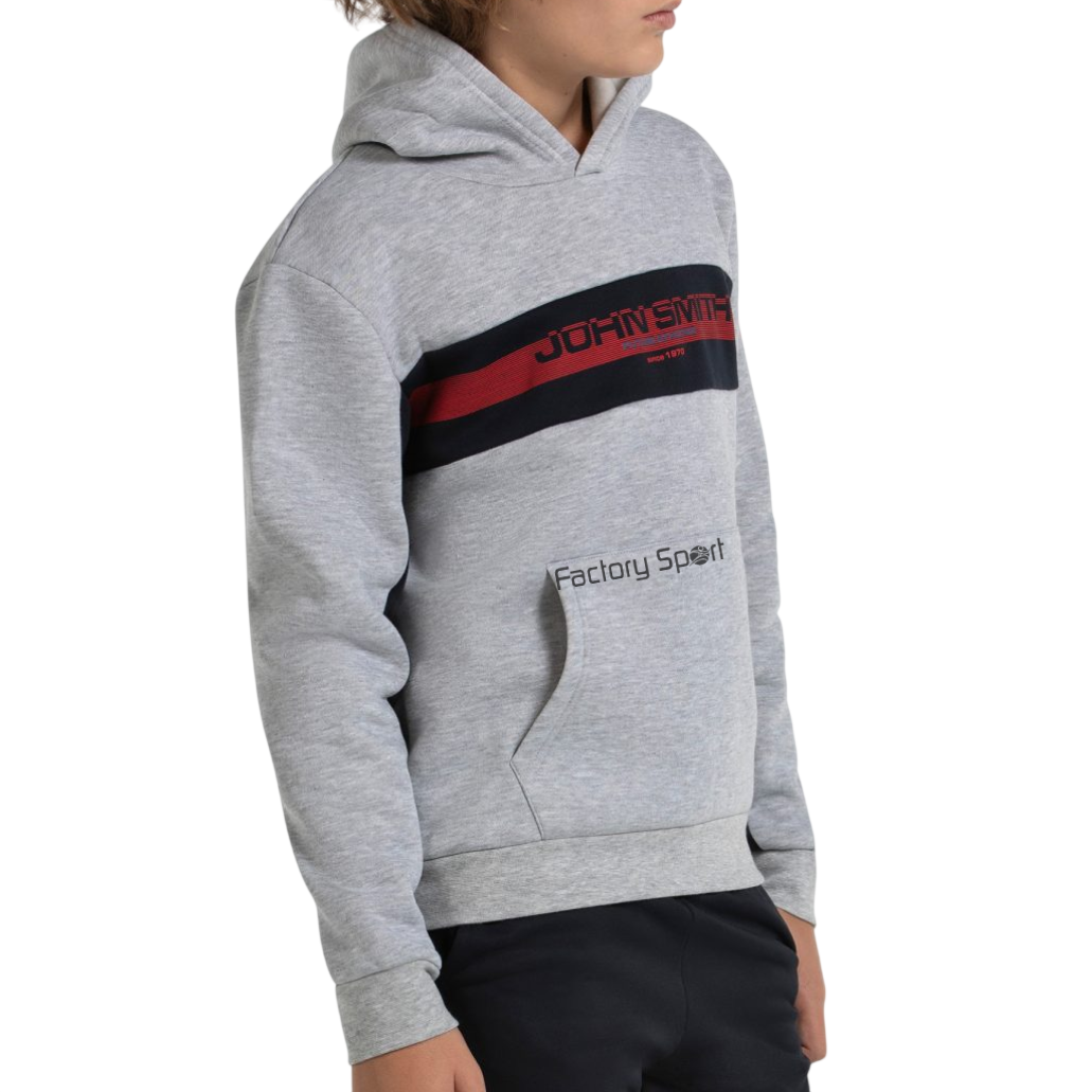 JOHN SMITH BALDIO SUDADERA GORRO ALGODÓN GRIS MEDIO VIGORÉ PARA NIÑO - Imagen 4