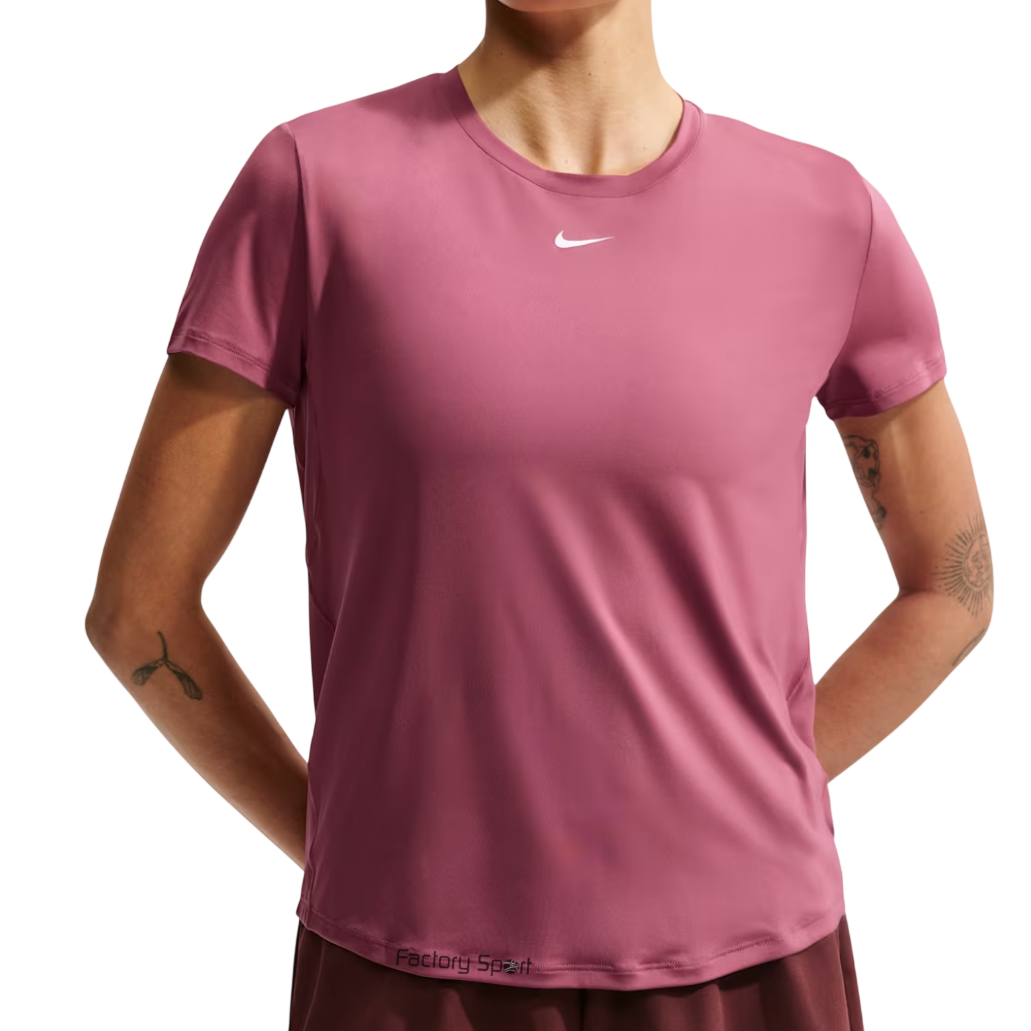 NIKE ONE CLASSIC DRI FIT SLEE CAMISETA W MAUVE 654 PARA MUJER