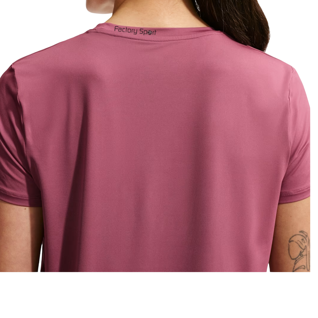 NIKE ONE CLASSIC DRI FIT SLEE CAMISETA W MAUVE 654 PARA MUJER - Imagen 4