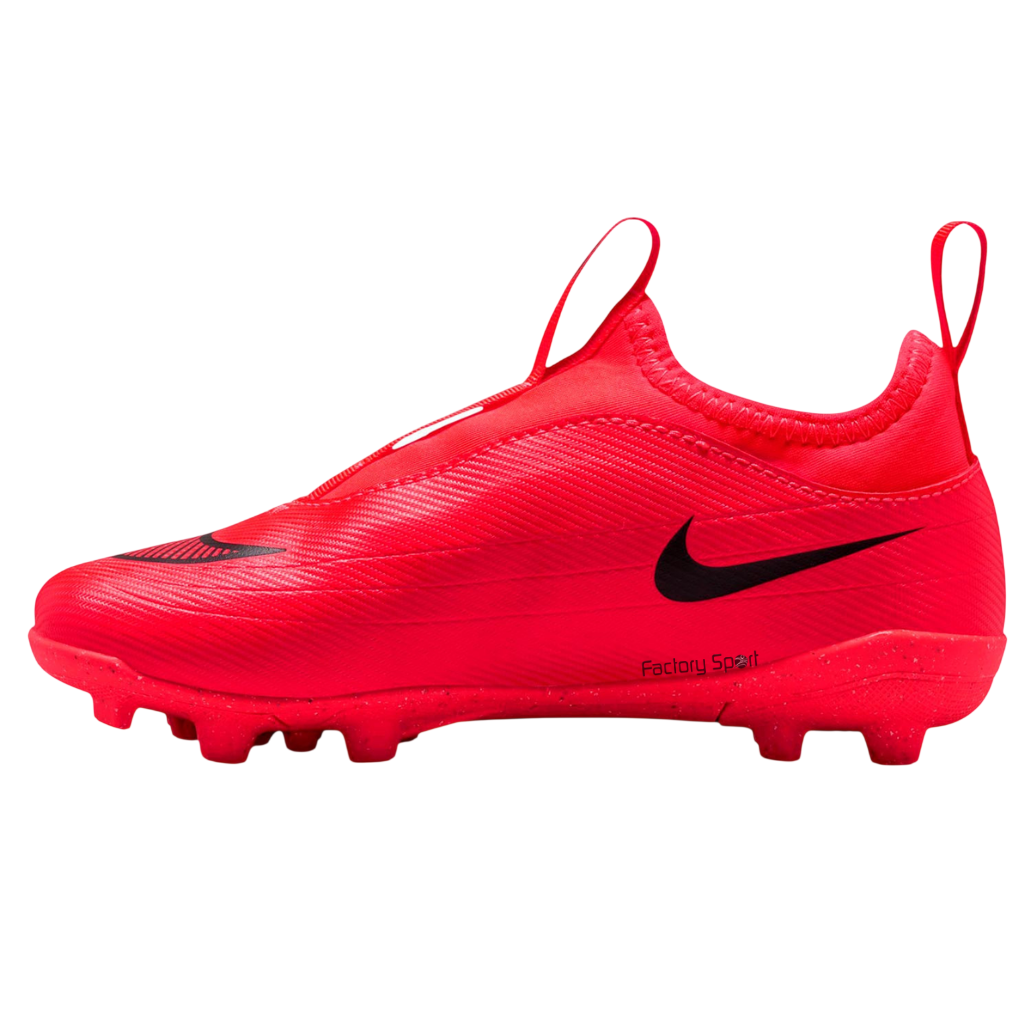 NIKE VAPOR 17 CLUB FLEX FG/MG PS ROJO FLUOR/NEGRO PARA NIÑOS - Imagen 3