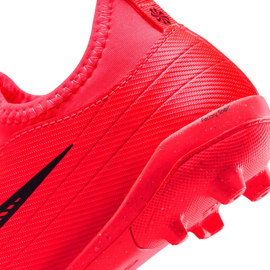 NIKE VAPOR 17 CLUB FLEX FG/MG PS ROJO FLUOR/NEGRO PARA NIÑOS - Imagen 4