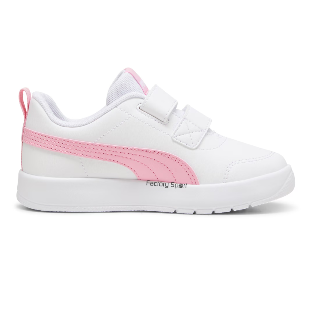 PUMA COURTFLEX V3 V INF VELCRO BLANCO/ROSA PARA BB