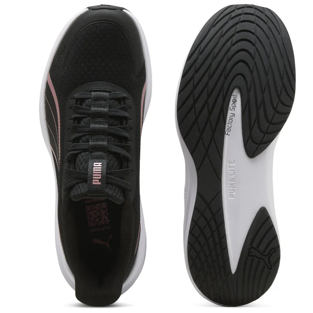 PUMA DASHER LITE SLIP TECH NEGRO/MAUVE PARA MUJER - Imagen 6