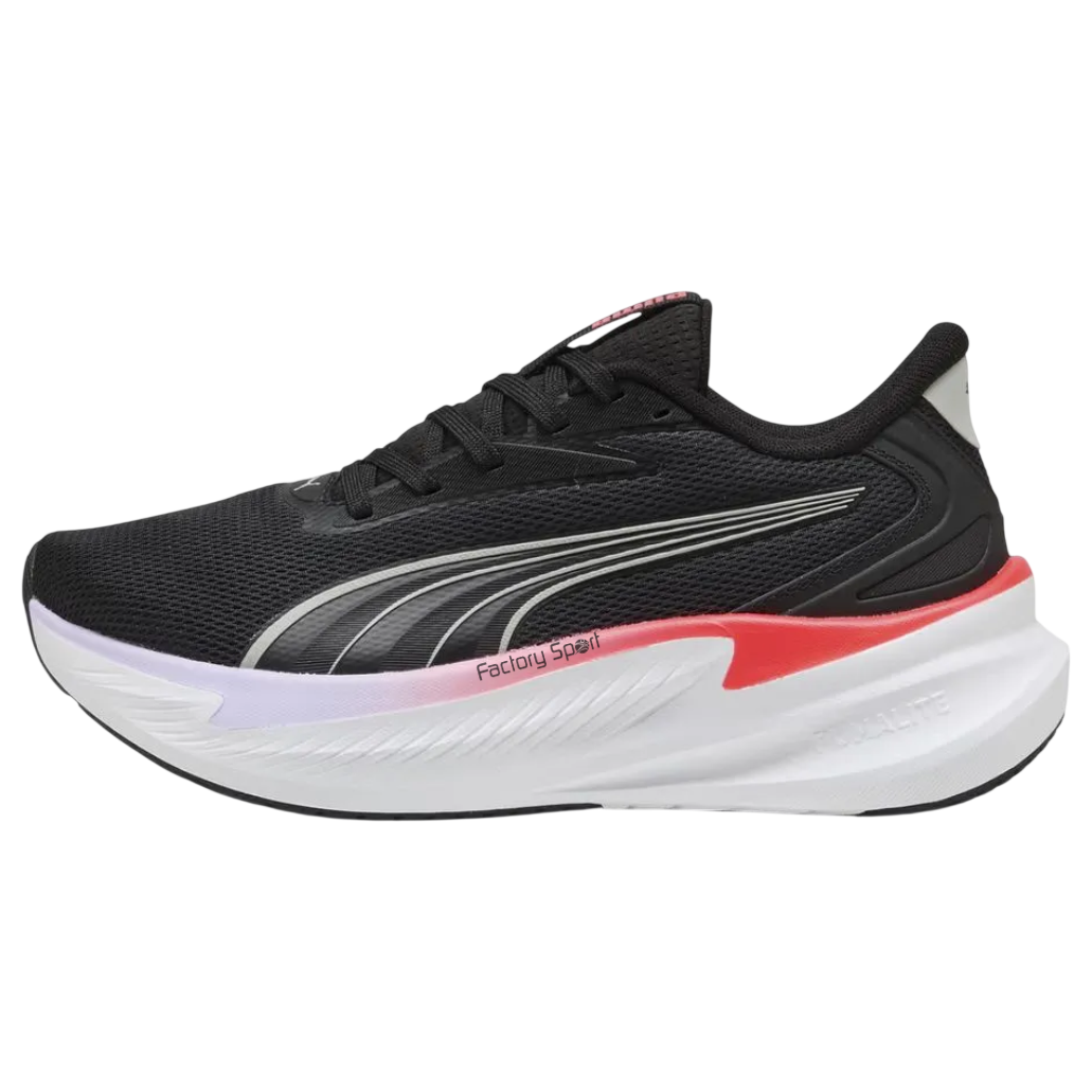 PUMA MAXSTRIDE LITE NEGRO/LAVANDA/CORAL PARA MUJER