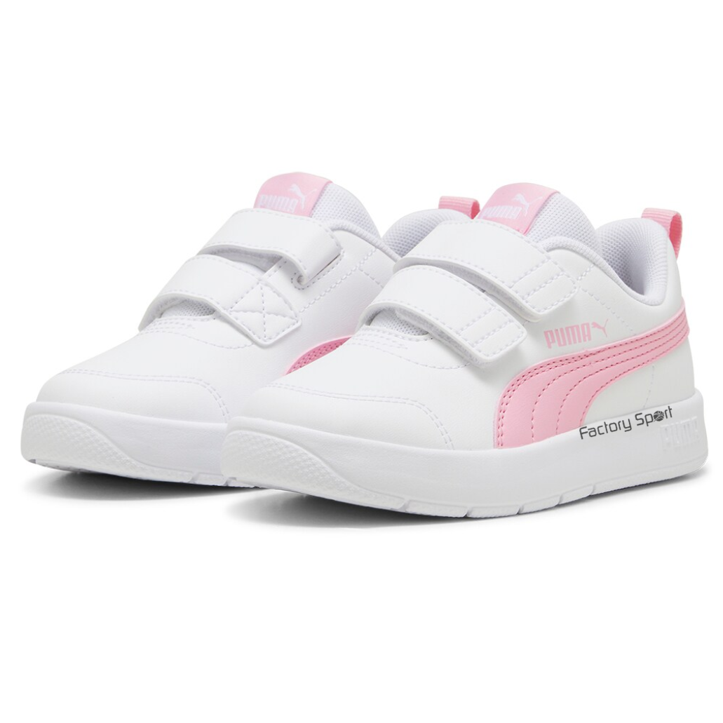 PUMA COURTFLEX V3 V PS VELCRO BLANCO/ROSA 09 PARA NIÑAS - Imagen 3