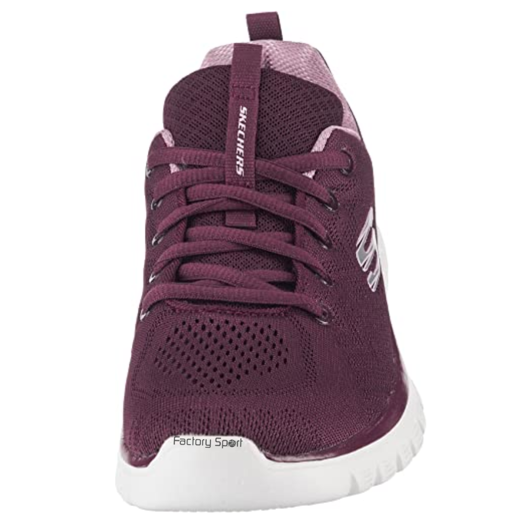 SKECHERS GRACEFUL GET CONNECTED VINO/PLATA PARA MUJER - Imagen 4