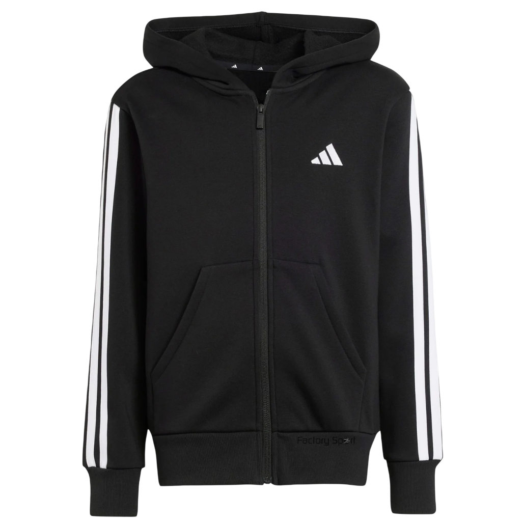 ADIDAS G TR ES 3S FZH SUDADERA NEGRO/BLANCO PARA NIÑO
