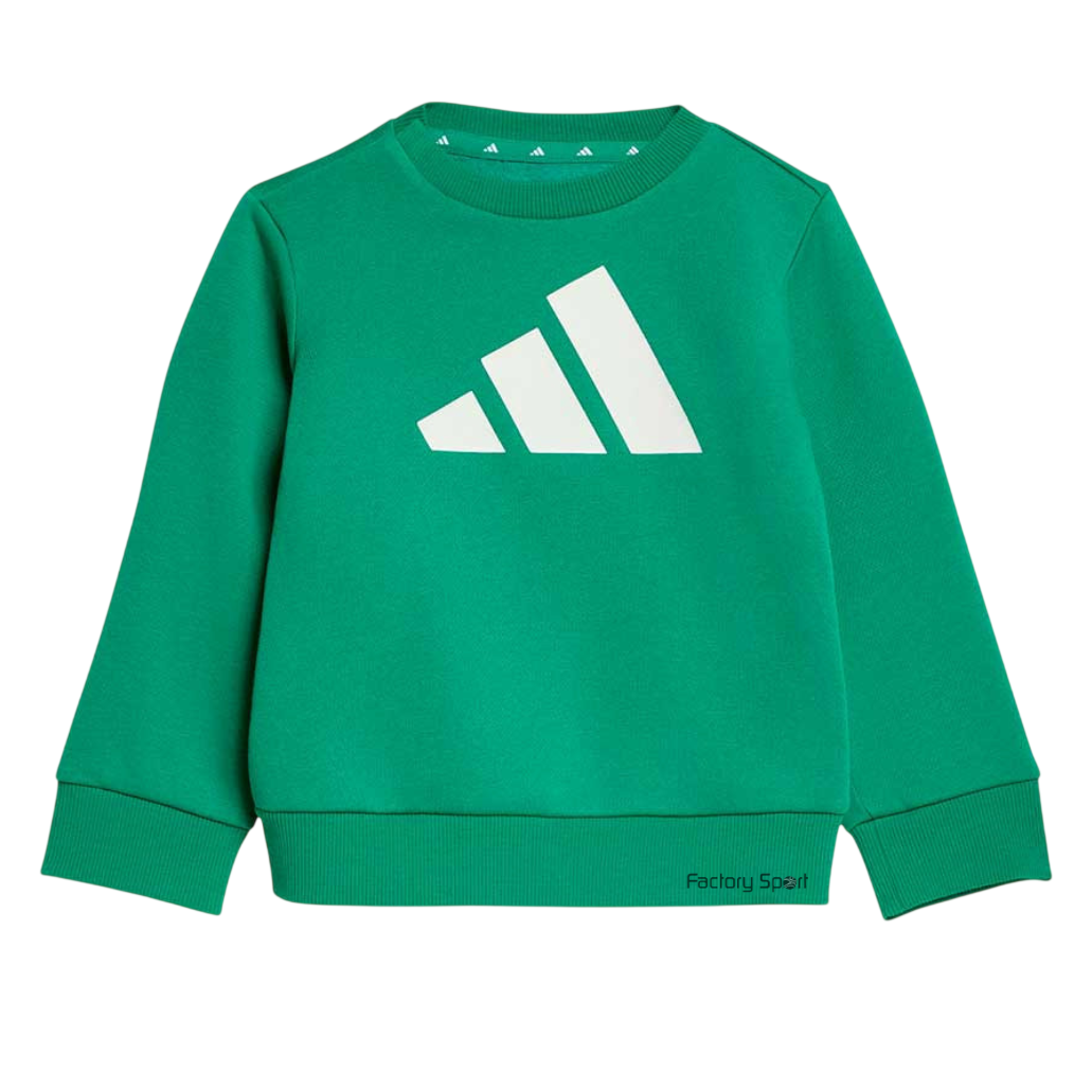 ADIDAS I BL FL JOG 240 CHANDAL BB ALGODÓN VERDE/BLANCO PARA BEBÉ - Imagen 3