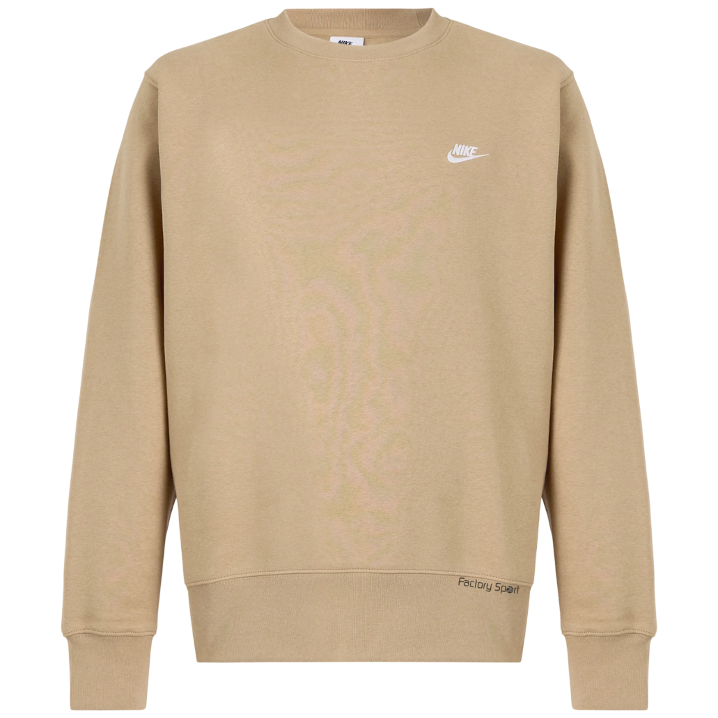 NIKE CLUB FRENCH TERRY CREW SUDADERA MARRÓN PARA HOMBRE