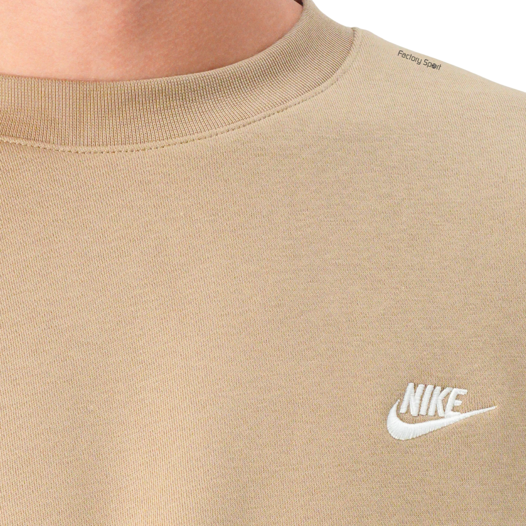 NIKE CLUB FRENCH TERRY CREW SUDADERA MARRÓN PARA HOMBRE - Imagen 3