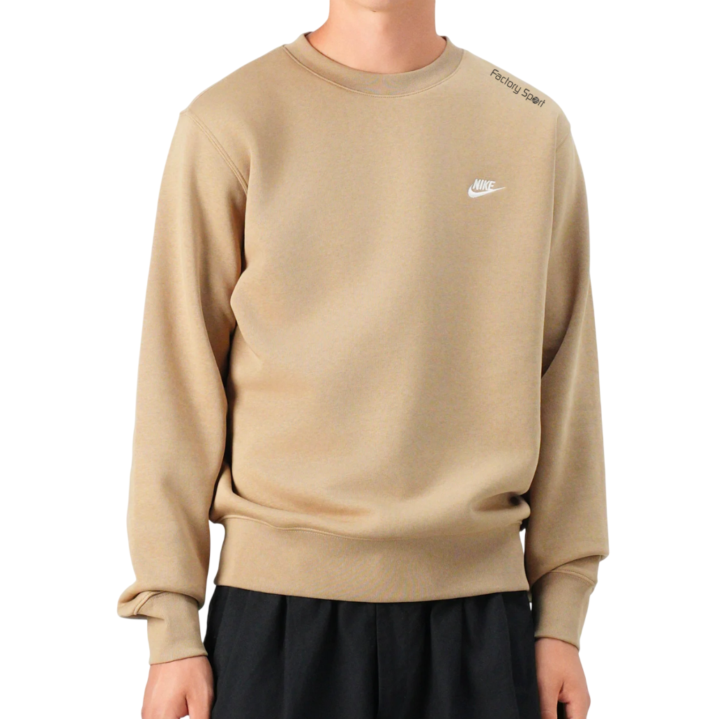 NIKE CLUB FRENCH TERRY CREW SUDADERA MARRÓN PARA HOMBRE - Imagen 4