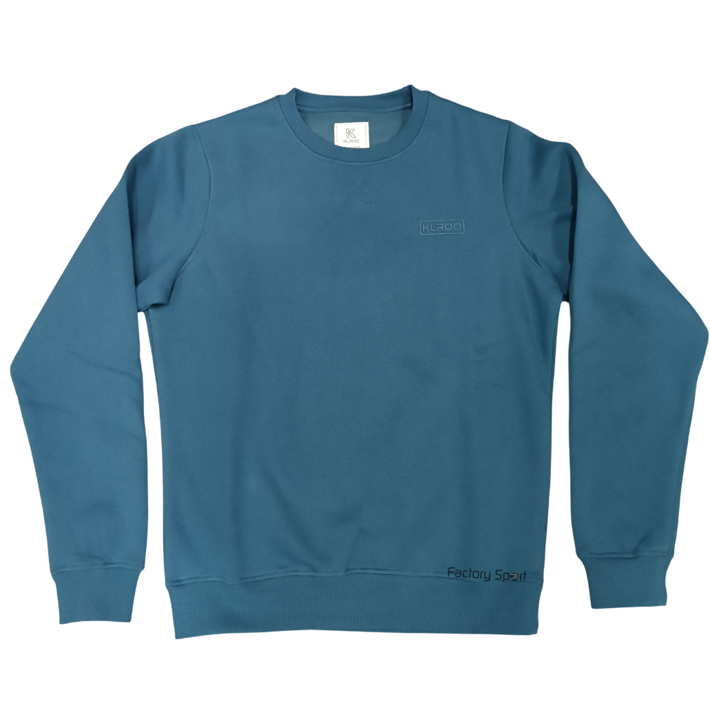 KOAL ATLIN SUDADERA CUELLO REDONDO AZUL PETROLEO PARA HOMBRE