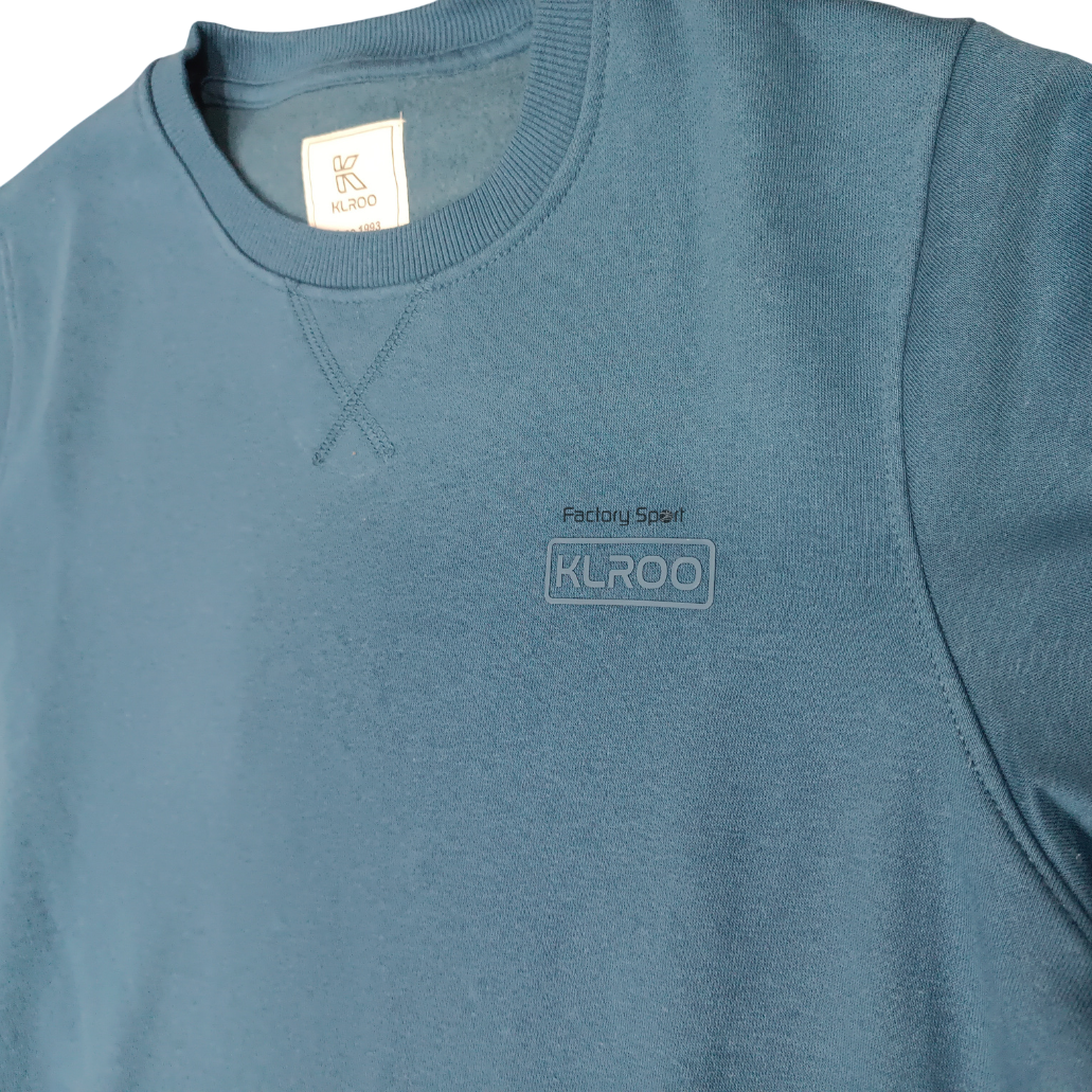 KOAL ATLIN SUDADERA CUELLO REDONDO AZUL PETROLEO PARA HOMBRE - Imagen 4
