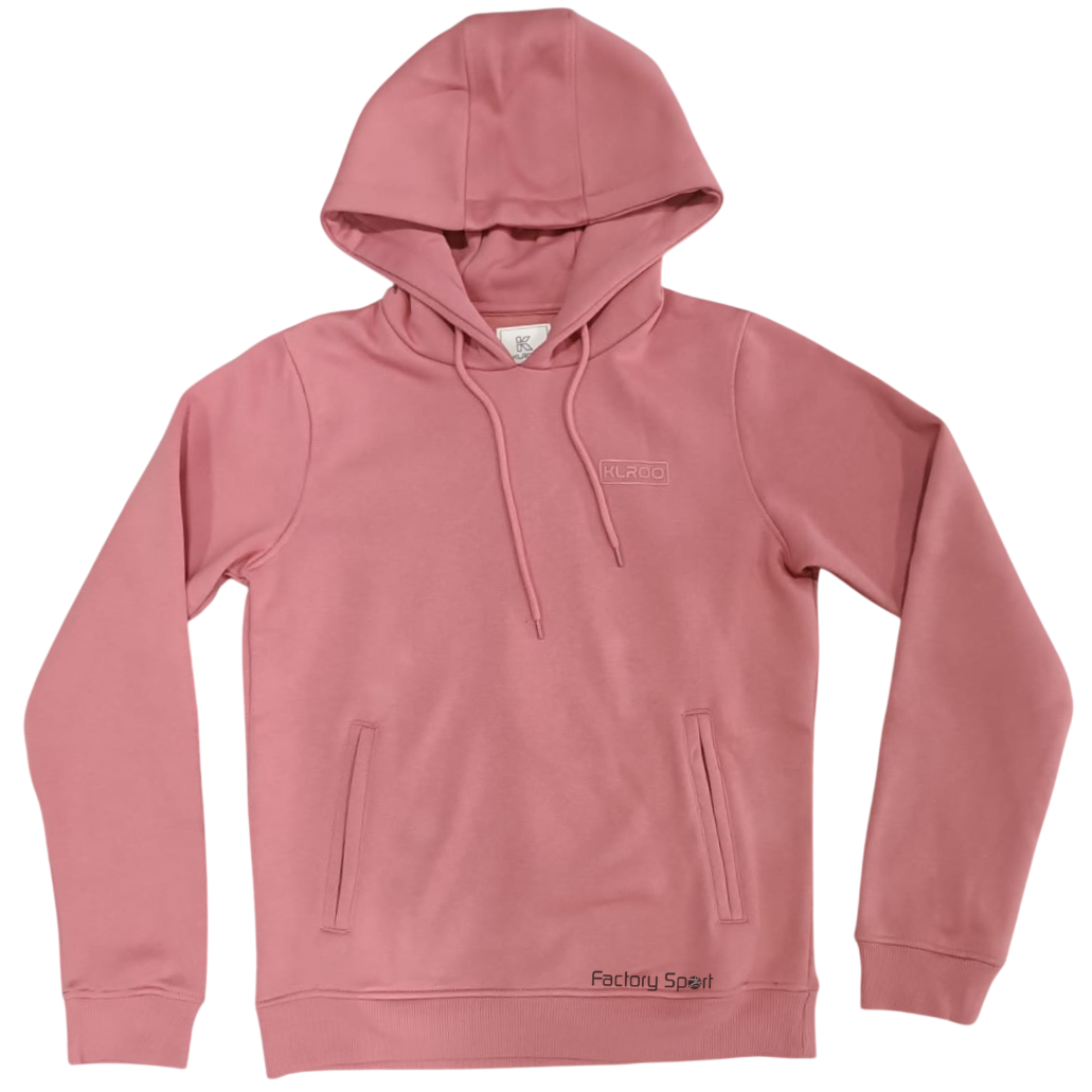 ALPHA KLUK SUDADERA GORRO ALGODON ROSA ARCILLA PARA MUJER