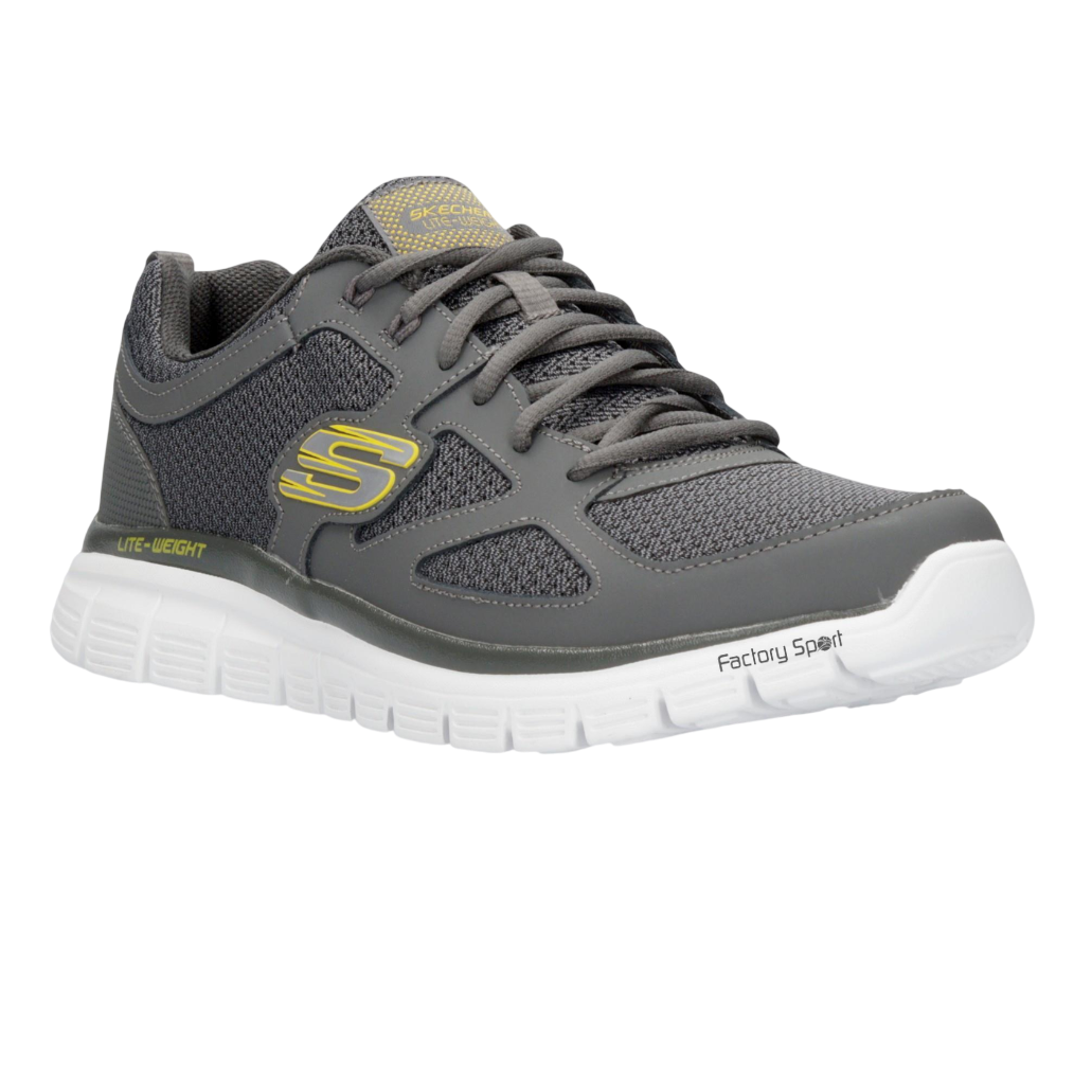 SKECHERS BURNS AGOURA GRIS OSCURO/AMARILLO CHAR PARA HOMBRE - Imagen 3