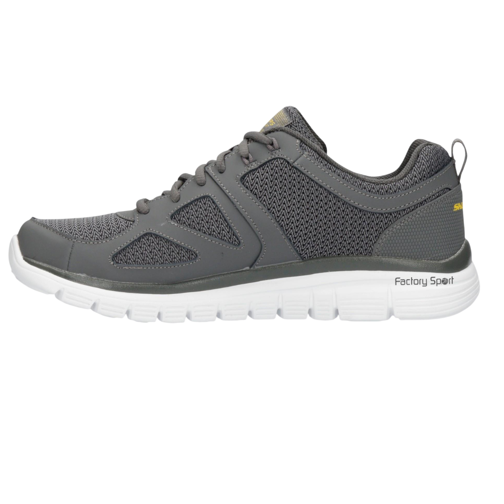SKECHERS BURNS AGOURA GRIS OSCURO/AMARILLO CHAR PARA HOMBRE - Imagen 4
